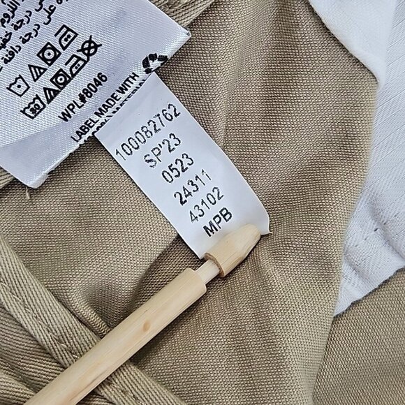 Club Room Men's Size 34x32 4-Way Stretch Chino Golf Pant Khaki Relaxed Straight - Picture 13 of 14